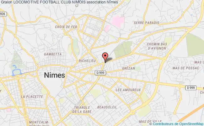 plan association Locomotive Football Club Nimois Nîmes
