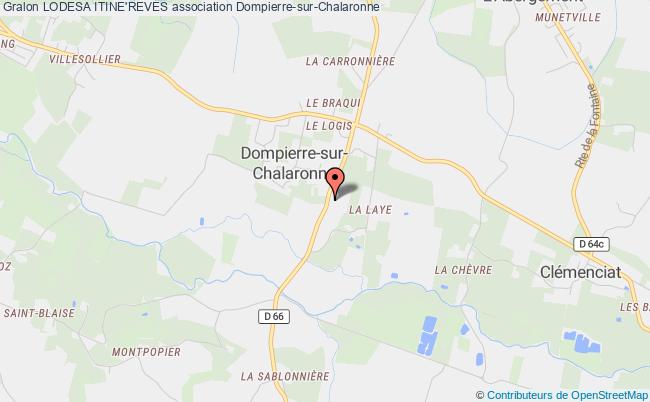 plan association Lodesa Itine'reves Dompierre-sur-Chalaronne