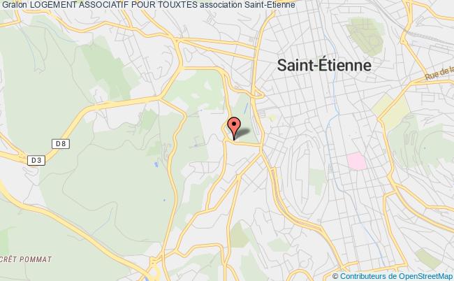plan association Logement Associatif Pour Touxtes Saint-Étienne