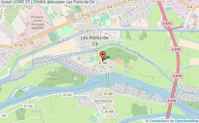 plan association Loire Et Loisirs Les   Ponts-de-Cé cedex