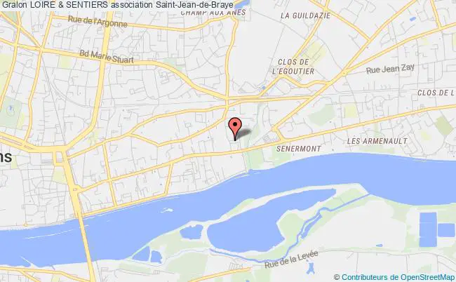 plan association Loire & Sentiers Saint-Jean-de-Braye