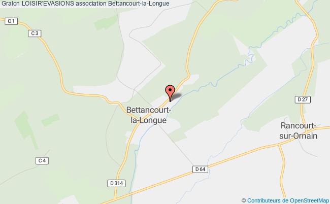 plan association Loisir'evasions Bettancourt-la-Longue