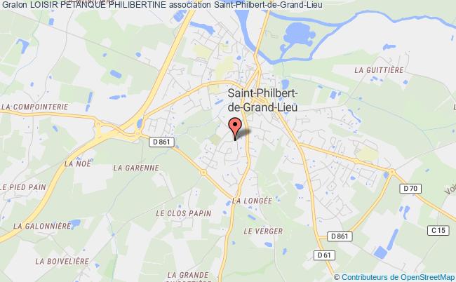 plan association Loisir Petanque Philibertine Saint-Philbert-de-Grand-Lieu