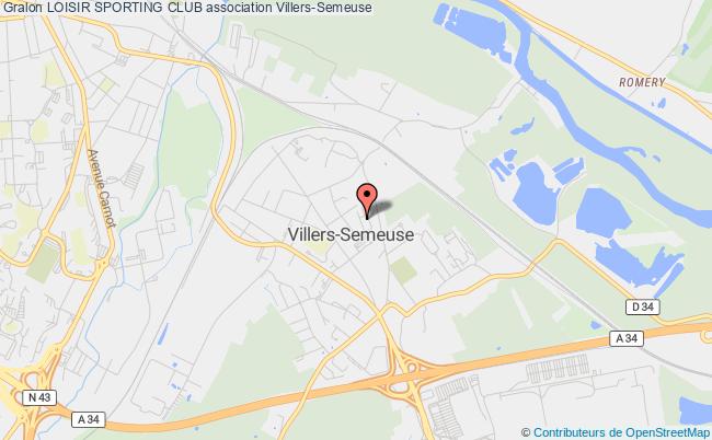 plan association Loisir Sporting Club Villers-Semeuse