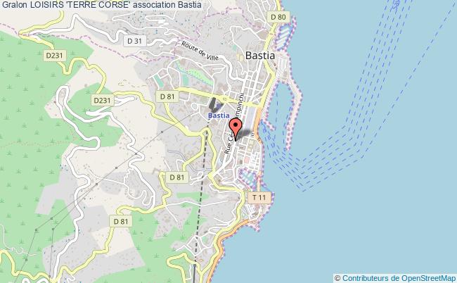 plan association Loisirs 'terre Corse' Bastia