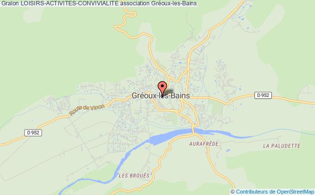plan association Loisirs-activites-convivialite Gréoux-les-Bains