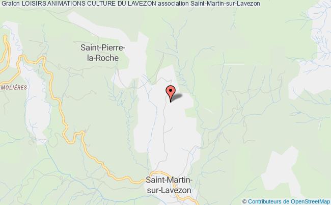 plan association Loisirs Animations Culture Du Lavezon Saint-Martin-sur-Lavezon