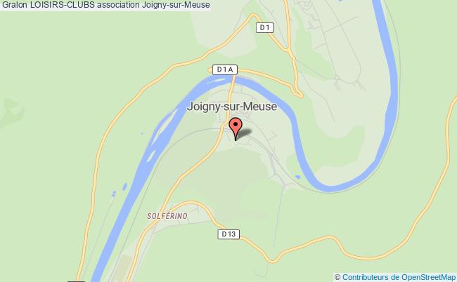 plan association Loisirs-clubs Joigny-sur-Meuse