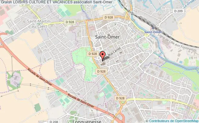 plan association Loisirs Culture Et Vacances Saint-Omer
