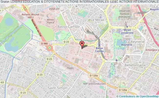 plan association Loisirs Education & Citoyennete Actions Internationnales (le&c Actions Internationales) Toulouse