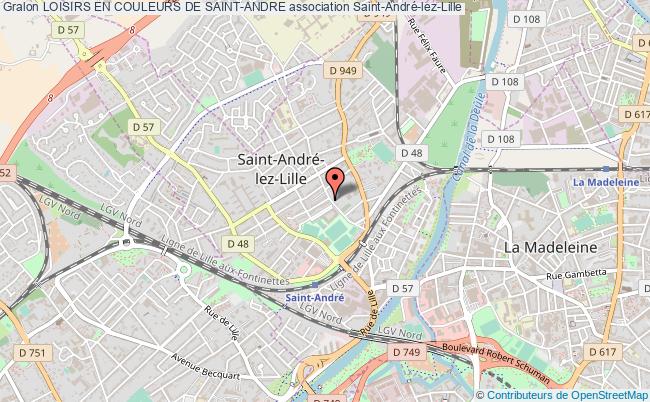 plan association Loisirs En Couleurs De Saint-andre Saint-André-lez-Lille