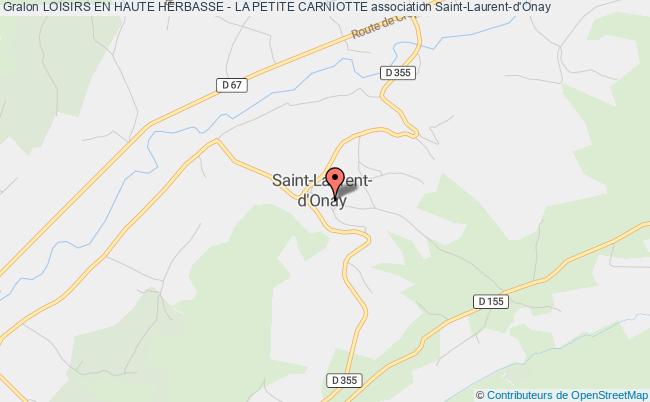 plan association Loisirs En Haute Herbasse - La Petite Carniotte Saint-Laurent-d'Onay