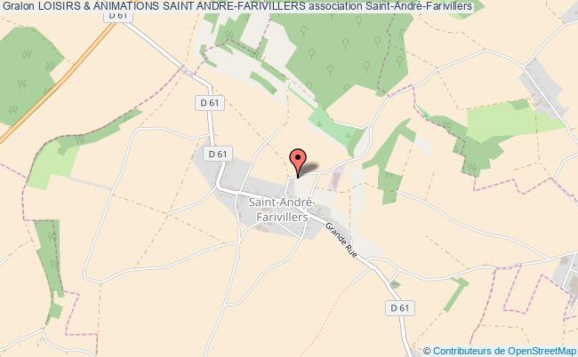 plan association Loisirs & Animations Saint Andre-farivillers Saint-André-Farivillers