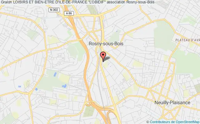 plan association Loisirs Et Bien-etre D'ile-de-france "lobidif" Rosny-sous-Bois