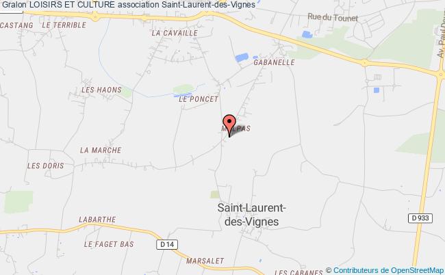 plan association Loisirs Et Culture Saint-Laurent-des-Vignes