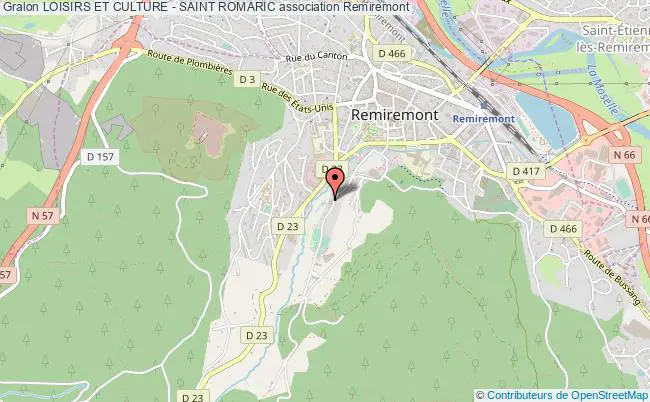 plan association Loisirs Et Culture - Saint Romaric Remiremont