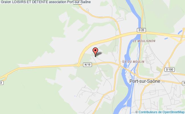 plan association Loisirs Et DÉtente Port-sur-Saône