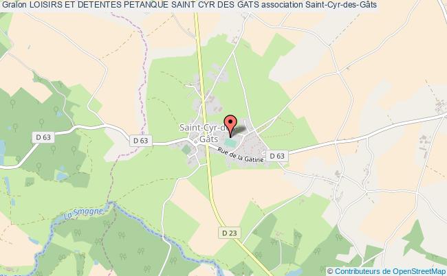 plan association Loisirs Et Detentes Petanque Saint Cyr Des Gats Saint-Cyr-des-Gâts