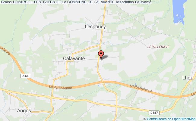 plan association Loisirs Et Festivites De La Commune De Calavante Calavanté
