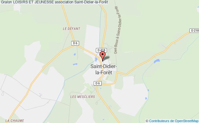 plan association Loisirs Et Jeunesse Saint-Didier-la-Forêt