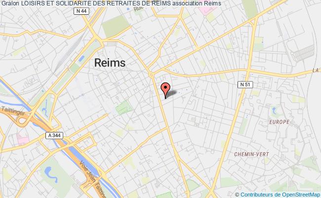 plan association Loisirs Et Solidarite Des Retraites De Reims Reims