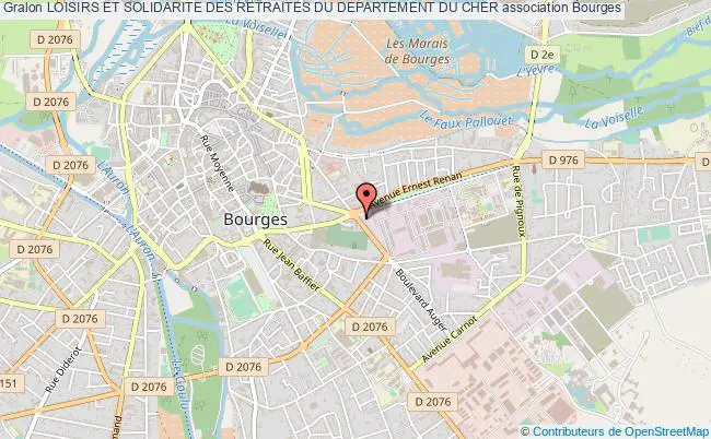 plan association Loisirs Et Solidarite Des Retraites Du Departement Du Cher Bourges
