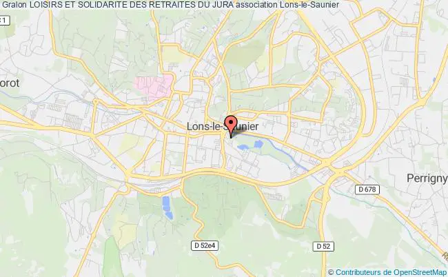 plan association Loisirs Et Solidarite Des Retraites Du Jura Lons-le-Saunier