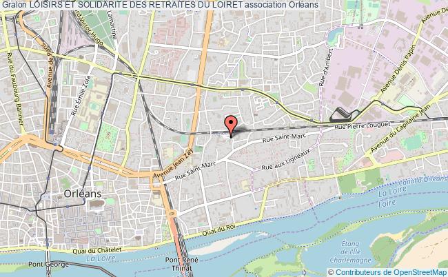 plan association Loisirs Et Solidarite Des Retraites Du Loiret Orléans cedex 1