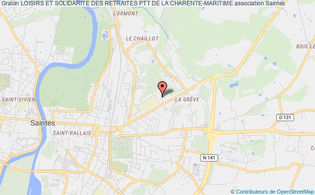plan association Loisirs Et Solidarite Des Retraites Ptt De La Charente-maritime Saintes