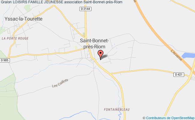 plan association Loisirs Famille Jeunesse Saint-Bonnet-près-Riom