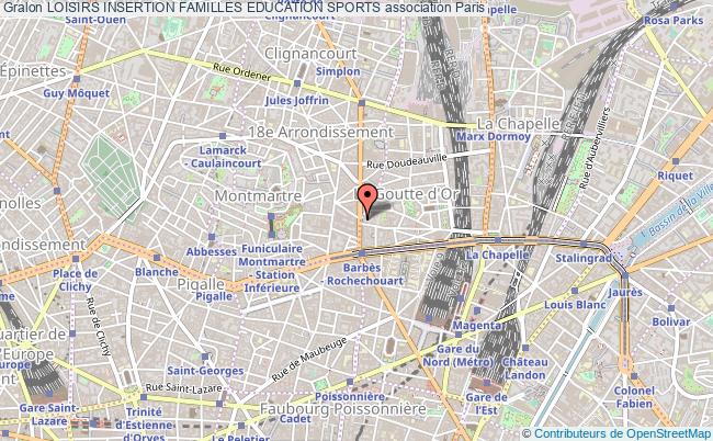 plan association Loisirs Insertion Familles Education Sports Paris
