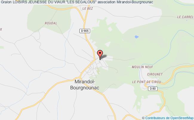 plan association Loisirs Jeunesse Du Viaur "les Segalous" Mirandol-Bourgnounac