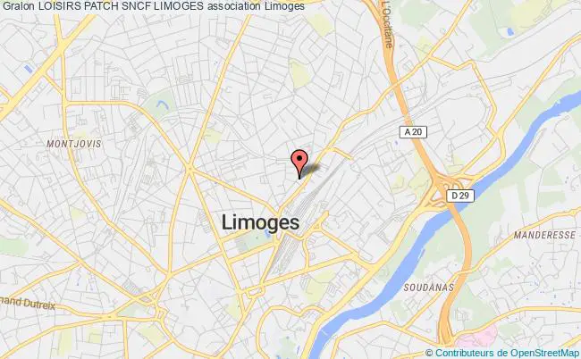 plan association Loisirs Patch Sncf Limoges Limoges
