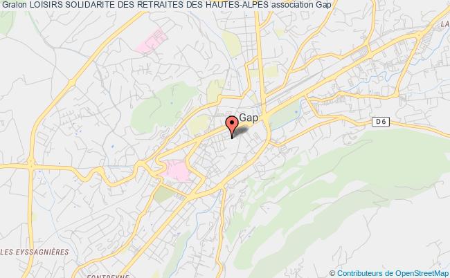 plan association Loisirs Solidarite Des Retraites Des Hautes-alpes Gap