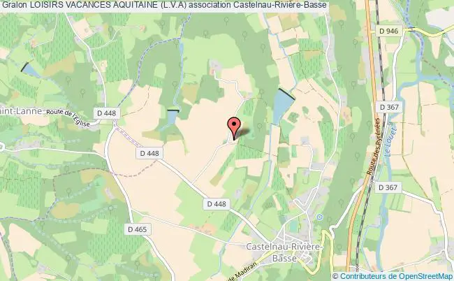 plan association Loisirs Vacances Aquitaine (l.v.a) Castelnau-Rivière-Basse