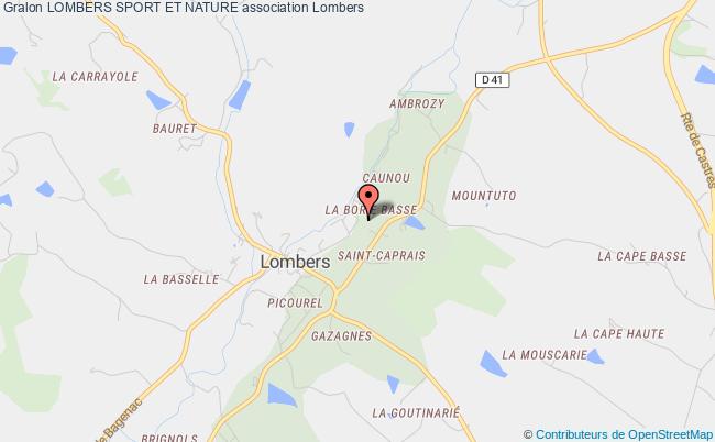 plan association Lombers Sport Et Nature Lombers