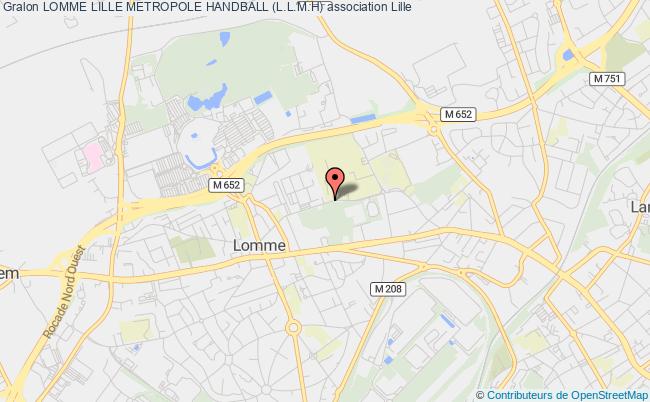 plan association Lomme Lille Metropole Handball (l.l.m.h) Lomme