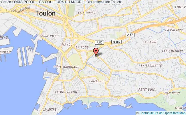 plan association Loris Pedri - Les Couleurs Du Mourillon Toulon