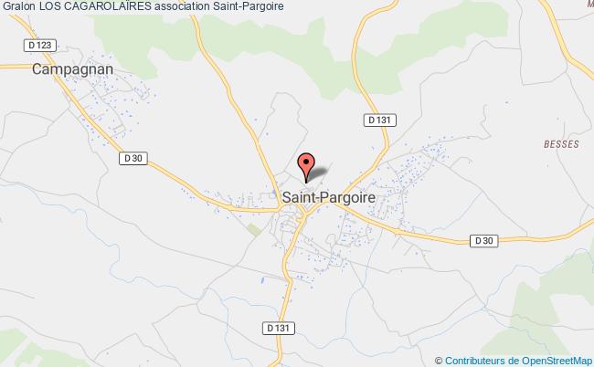 plan association Los CagarolaÏres Saint-Pargoire