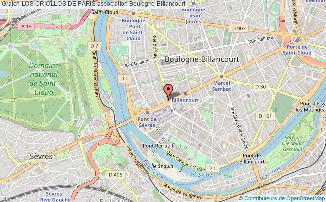 plan association Los Criollos De Paris Boulogne-Billancourt
