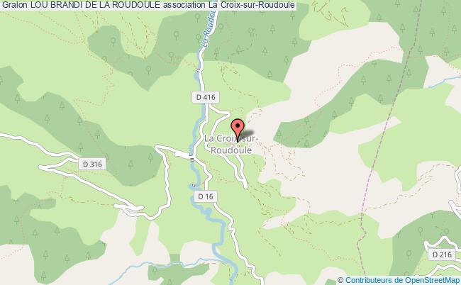 plan association Lou Brandi De La Roudoule La    Croix-sur-Roudoule
