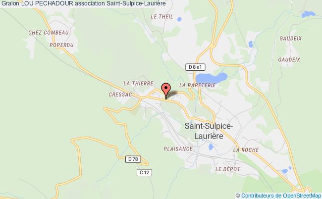 plan association Lou Pechadour Saint-Sulpice-Laurière
