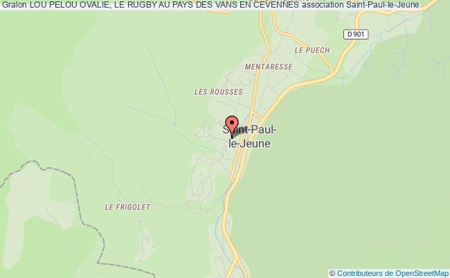 plan association Lou Pelou Ovalie, Le Rugby Au Pays Des Vans En Cevennes Saint-Paul-le-Jeune
