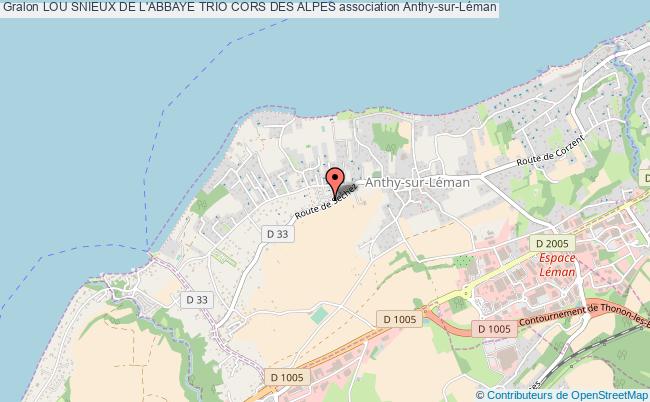 plan association Lou Snieux De L'abbaye Trio Cors Des Alpes Anthy-sur-Léman