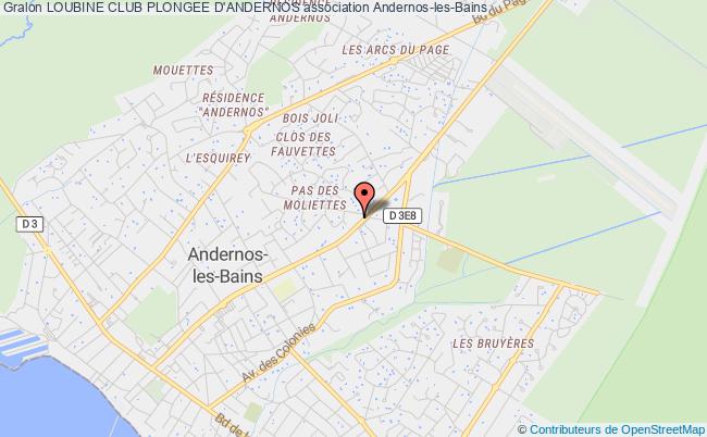 plan association Loubine Club Plongee D'andernos Andernos-les-Bains
