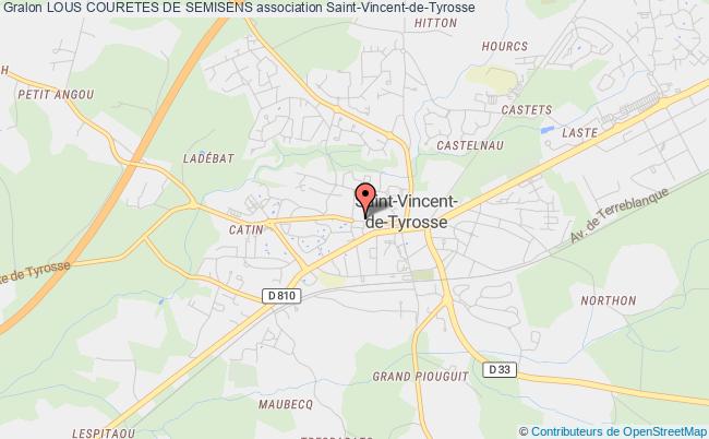 plan association Lous Couretes De Semisens Saint-Vincent-de-Tyrosse