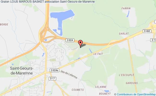 plan association Lous Marous Basket Saint-Geours-de-Maremne
