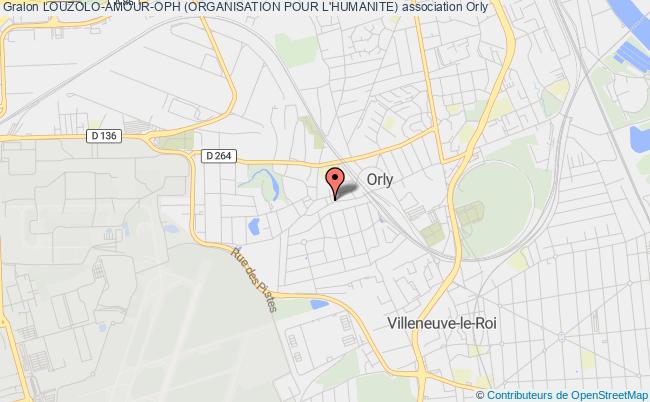plan association Louzolo-amour-oph (organisation Pour L'humanite) Orly