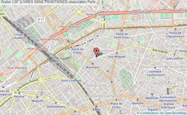 plan association Lsf (livres Sans Frontieres) PARIS