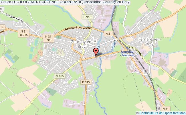 plan association Luc (logement Urgence Cooperatif) Gournay-en-Bray